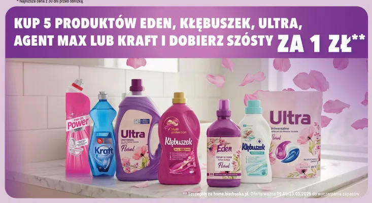 Żel do toalet Power Pink Gel Agent Max promocja w Biedronka Home