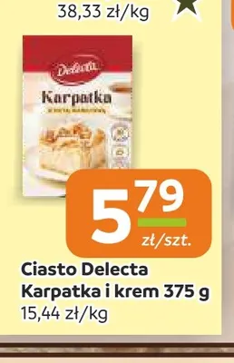 Ciasto Delecta Karpatka i krem promocja w Społem Częstochowa