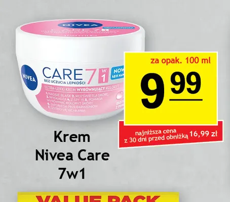 Krem Nivea Care 7w1 promocja w Gram Market