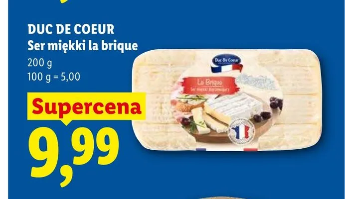 Ser miękki la brique Duc De Coeur promocja w Lidl