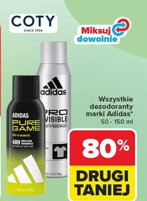 Dezodoranty różne rodzaje promocja w Carrefour