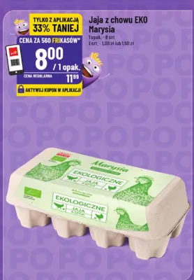 Jaja z chowu ekologicznego promocja w POLOmarket
