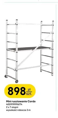 Mini rusztowanie KRAUSE Corda 2x7 stopni wysokość robocza 3m promocja w Castorama