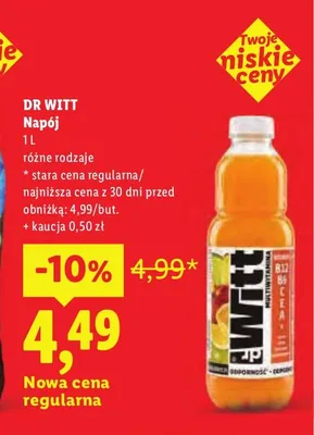 Napój Dr Witt promocja w Lidl