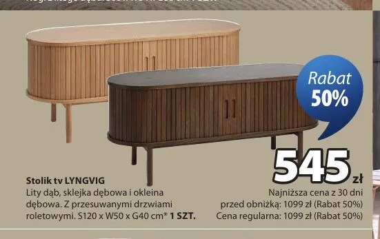 Stolik Tv Lyngvig promocja w Jysk