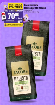 Kawa ziarnista Jacobs Barista Italiano promocja w POLOmarket
