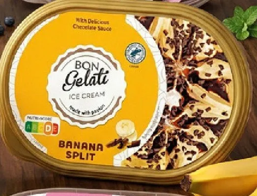 Lody Bon Gelati Banana Split z nadzieniem promocja w Lidl