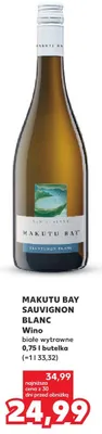 Wino białe wytrawne Sauvignon Blanc promocja w Kaufland