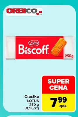 Ciastka Lotus Biscoff promocja w Carrefour Market