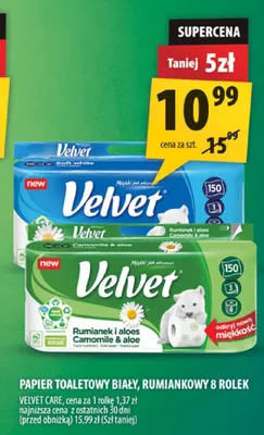 Papier toaletowy Velvet rumiankowy promocja w Arhelan