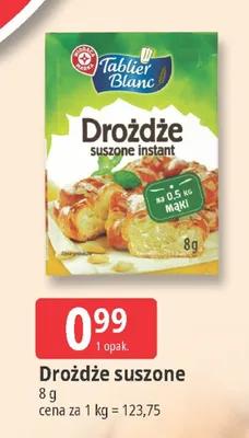 Drożdże suszone promocja w Leclerc