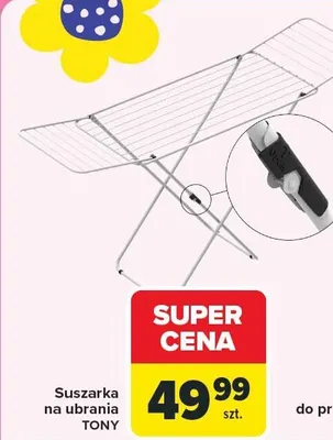 Suszarka na ubrania Tony promocja w Carrefour