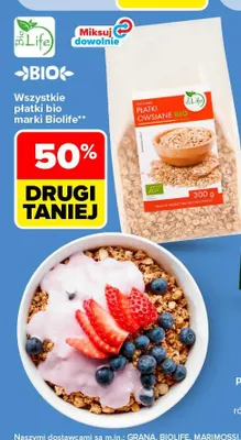 Płatki owsiane bio Biolife promocja w Carrefour Market