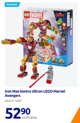 Klocki LEGO Marvel Avengers Iron Man kontra Ultron promocja w Action