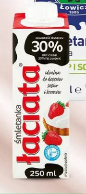 Śmietanka UHT Łaciata 30% promocja w Dino