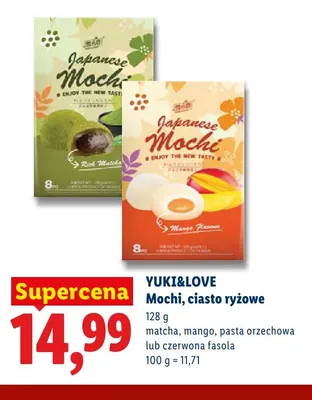 Mochi ciasto ryżowe pasta orzechowa Yuki & Love promocja w Lidl