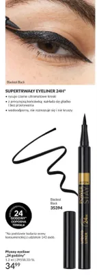 Płynny eyeliner Avon Power Stay 24 godziny Blackest Black promocja w AVON