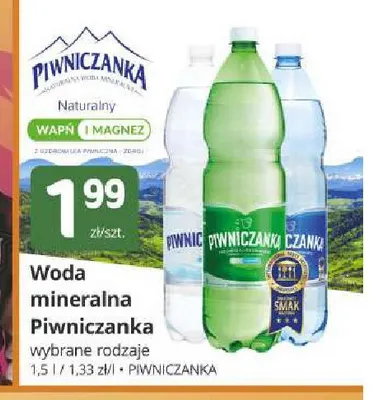 Woda mineralna Piwniczanka promocja w Marketvita