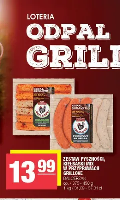 Kiełbaski mix na ruszt Grillove Balcerzak promocja w SPAR