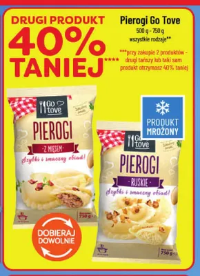 Pierogi ruskie Go Tove promocja w POLOmarket