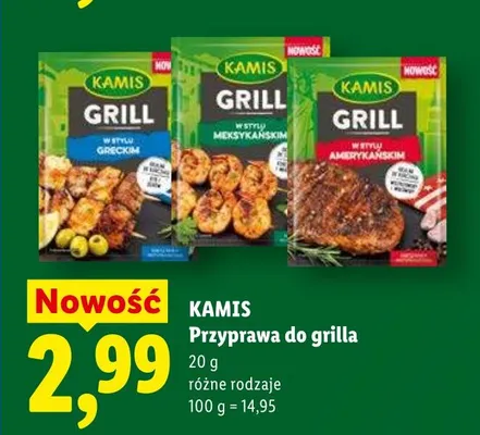 Przyprawa do grilla w stylu amerykańskim Kamis promocja w Lidl