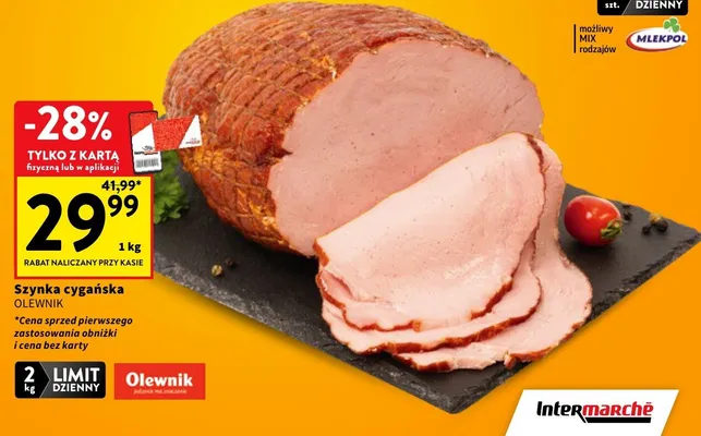 Szynka cygańska Olewnik promocja w Intermarche