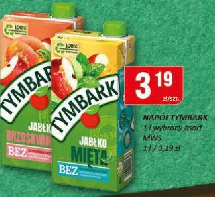 Napój jabłko / jabłko – mleko promocja w Chorten