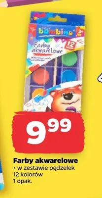Farby akwarelowe Bambino promocja w Netto