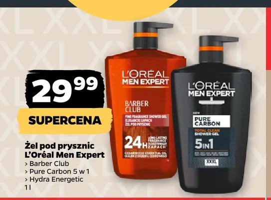 Żel pod prysznic Hydra Energetic L'Oréal Men Expert promocja w Netto