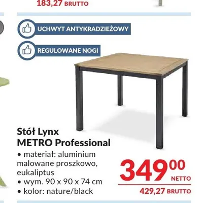 Stół Lynx METRO Professional promocja w Makro