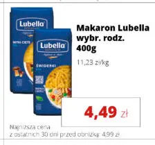 Makaron Lubella promocja w Torimpex Toruńska Sieć Sklepów Spożywczych