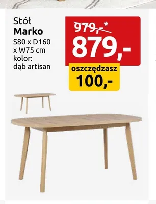 Stół Marko promocja w Black Red White