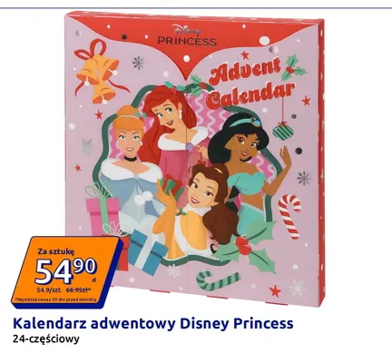 Kalendarz adwentowy Disney Princess 24-częściowy promocja w Action