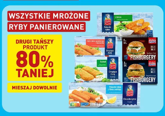Chrupiące filety rybne ze szpinakiem Golden Seafood promocja w Aldi