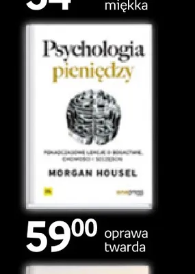Książka Psychologia pieniędzy Morgan Housel promocja w Empik