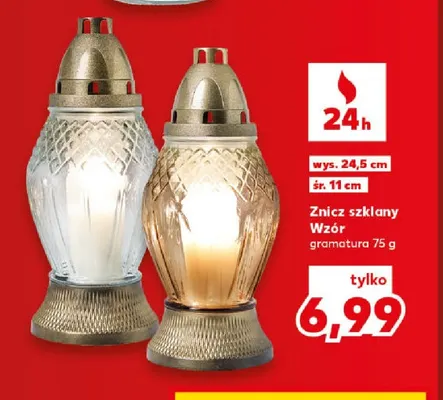 Znicz szklany s-274 promocja w Kaufland