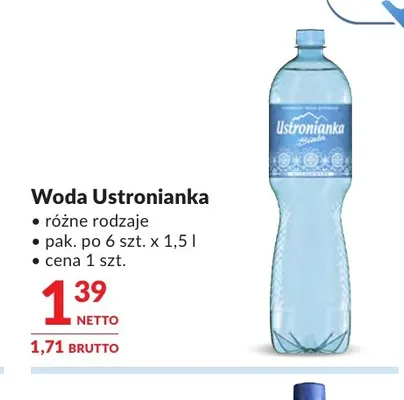 Woda Ustronianka promocja w Makro