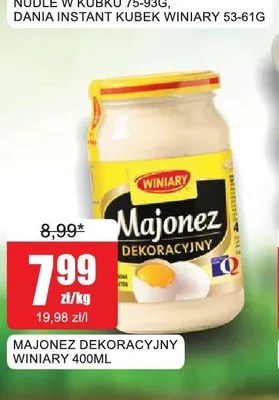 Majonez dekoracyjny Winiary promocja w Bingo
