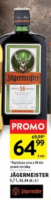 Likier Jägermeister promocja w Intermarche