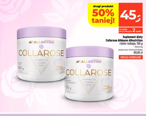 Suplement diety Collarose Raspberry Wild Strawberry Alldeynn Allnutrition promocja w Dealz