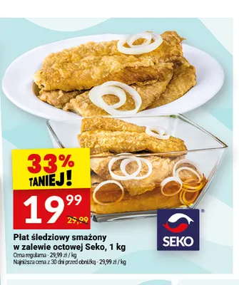 Płat śledziowy smażony w zalewie octowej Seko promocja w Twój Market