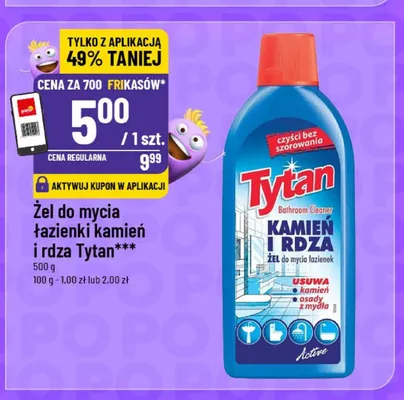 Żel do mycia łazienki kamień i rdza Tytan promocja w POLOmarket