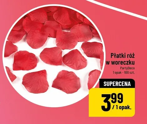 Płatki róż w woreczku promocja w POLOmarket