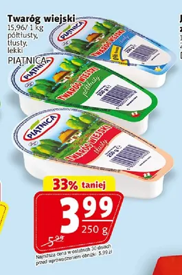 Twaróg wiejski lekki Piątnica promocja w Prim Market