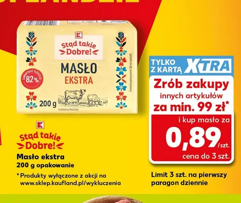 Masło ekstra Stąd Takie Dobre! promocja w Kaufland