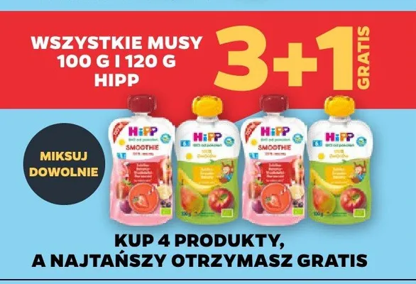 Mus Hipp Smoothie czerwone owoce promocja w Netto