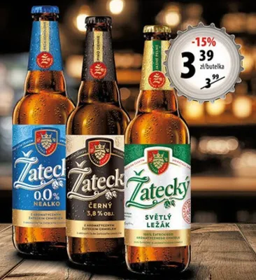 Piwo Żatecky světlý ležák 0% promocja w Arhelan