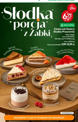 Ciasto marchewkowe Słodka Pracownia promocja w Żabka