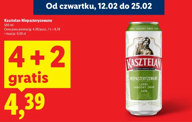 Piwo niepasteryzowane promocja w Lidl