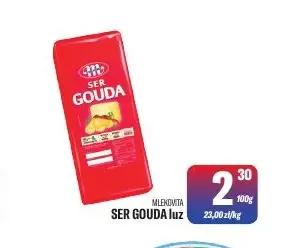Ser gouda luz Mlekovita promocja w Tomi Markt